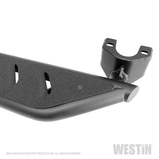 Westin Textured Black Triple Tube Rock Rail Steps: Jeep Wrangler JL Unlimited 2018-2024