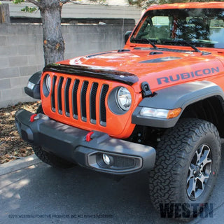 Westin Platinum Bug Shield: Jeep Wrangler 2018-2024 w/ Smoke