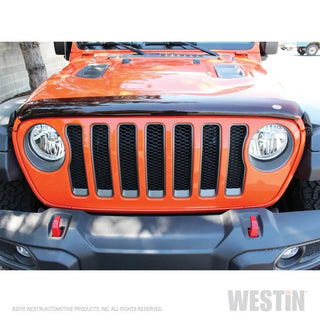 Westin Platinum Bug Shield: Jeep Wrangler 2018-2024 w/ Smoke