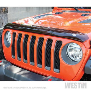 Westin Platinum Bug Shield: Jeep Wrangler 2018-2024 w/ Smoke