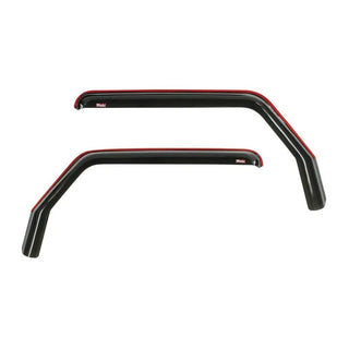 Westin Smoke Wade In-Channel Wind Deflector 2pc: Jeep Wrangler 2018-2024