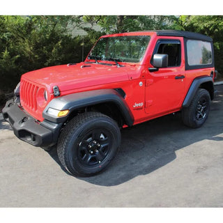Westin Smoke Wade In-Channel Wind Deflector 2pc: Jeep Wrangler 2018-2024