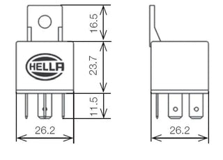Hella Relay w/ Bracket: Dodge Durango 2011-2017