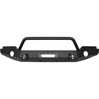 Westin Textured Black Full Width Front Bumper w/ Bull Bar: Jeep Wrangler (07-17) / Wrangler JK 2018