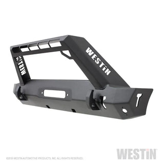 Westin Textured Black Stubby Front Bumper: Jeep Wrangler (18-24) / Gladiator (20-24)