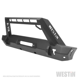 Westin Textured Black Stubby Front Bumper: Jeep Wrangler (18-24) / Gladiator (20-24)
