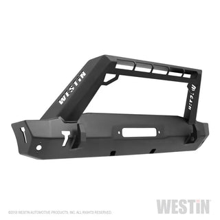 Westin Textured Black Stubby Front Bumper: Jeep Wrangler (18-24) / Gladiator (20-24)