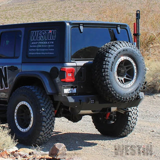 Westin Textured Black Rear Bumper: Jeep Wrangler 2018-2024