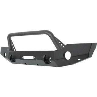 Westin Textured Black Full Width Front Bumper w/ Bull Bar: Jeep Gladiator (20-24) / Wrangler (18-24)