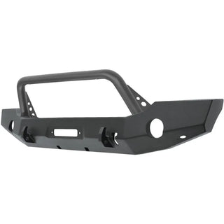 Westin Textured Black Full Width Front Bumper w/ Bull Bar: Jeep Gladiator (20-24) / Wrangler (18-24)