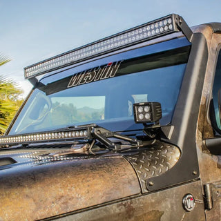Westin Black Pillar LED Light Mount: Jeep Wrangler (18-24) / Gladiator (20-24)