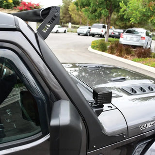 Westin Black Pillar LED Light Mount: Jeep Wrangler (18-24) / Gladiator (20-24)