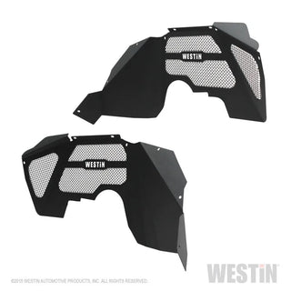 Westin Textured Black Inner Fenders (FRONT): Jeep Wrangler JK 2007-2018