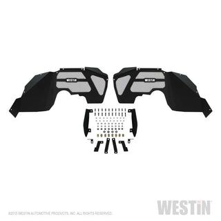 Westin Textured Black Inner Fenders (FRONT): Jeep Wrangler JK 2007-2018