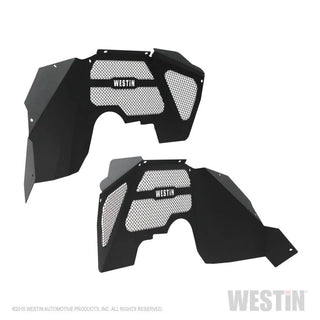 Westin Textured Black Inner Fenders (FRONT): Jeep Wrangler JK 2007-2018