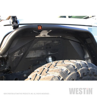 Westin Textured Black Inner Fenders (FRONT): Jeep Wrangler JK 2007-2018