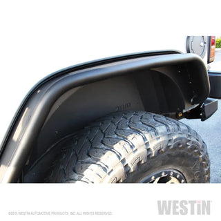 Westin Textured Black Inner Fenders (REAR): Jeep Wrangler JK 2007-2018