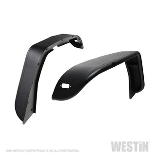 Westin Textured Black Tube Fenders (FRONT): Jeep Wrangler (18-24) / Gladiator (20-24)