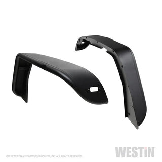 Westin Textured Black Tube Fenders (FRONT): Jeep Wrangler (18-24) / Gladiator (20-24)
