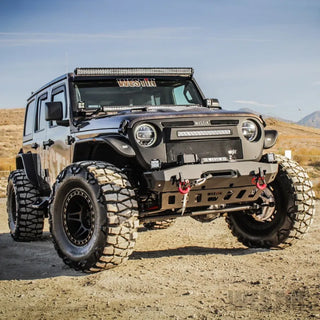 Westin Textured Black Tube Fenders (FRONT): Jeep Wrangler (18-24) / Gladiator (20-24)