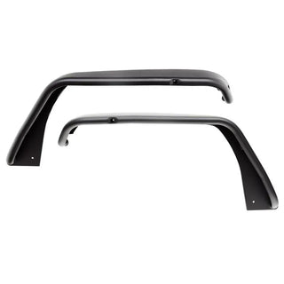 Westin Textured Black Tube Fenders (FRONT): Jeep Wrangler (18-24) / Gladiator (20-24)