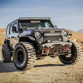 Westin Textured Black Tube Fenders (FRONT): Jeep Wrangler (18-24) / Gladiator (20-24)