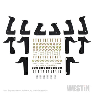 Westin Heavy Duty Textured Black Drop Nerf Step Bars: Jeep Wrangler JL Unlimited 2018-2024