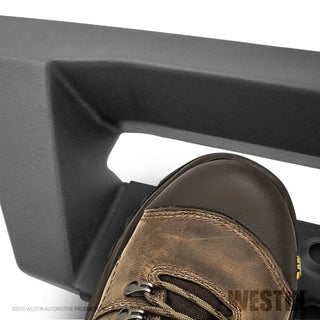 Westin Heavy Duty Textured Black Drop Nerf Step Bars: Jeep Wrangler JL Unlimited 2018-2024
