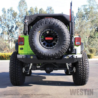 Westin Textured Black Rear Bumper: Jeep Wrangler (2007-2017) / Wrangler JK 2018