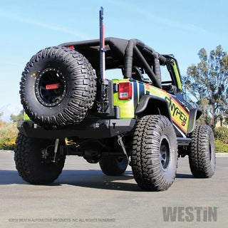 Westin Textured Black Rear Bumper: Jeep Wrangler (2007-2017) / Wrangler JK 2018