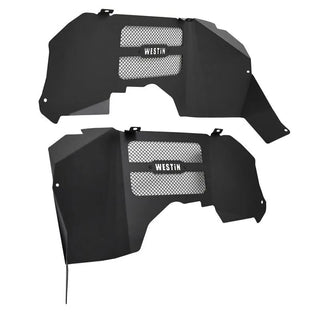 Westin Textured Black Inner Fenders (FRONT): Jeep Wrangler (18-24) / Gladiator (20-24)