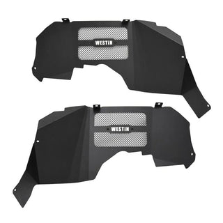 Westin Textured Black Inner Fenders (FRONT): Jeep Wrangler (18-24) / Gladiator (20-24)