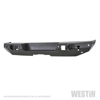 Westin Textured Black Rear Bumper (REAR): Jeep Wrangler 2018-2024 w/ Sensors