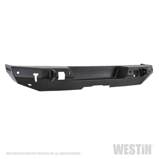 Westin Textured Black Rear Bumper (REAR): Jeep Wrangler 2018-2024 w/ Sensors