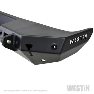 Westin Textured Black Rear Bumper (REAR): Jeep Wrangler 2018-2024 w/ Sensors