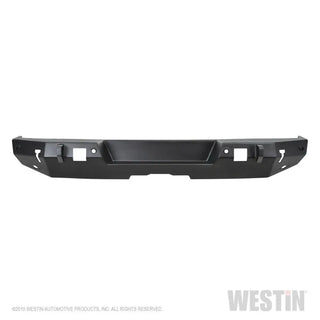 Westin Textured Black Rear Bumper (REAR): Jeep Wrangler 2018-2024 w/ Sensors