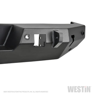 Westin Textured Black Rear Bumper (REAR): Jeep Wrangler 2018-2024 w/ Sensors