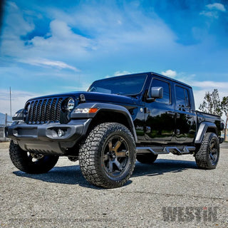 Westin Textured Black HDX Drop Nerf Step Bars: Jeep Gladiator (2020-2024)