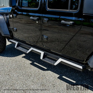 Westin Textured Black HDX Drop Nerf Step Bars: Jeep Gladiator (2020-2024)