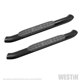 Westin Textured Black PRO TRAXX 4 Oval Nerf Step Bars: Jeep Wrangler 2018-2024