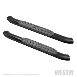 Westin Textured Black PRO TRAXX 4 Oval Nerf Step Bars: Jeep Wrangler 2018-2024