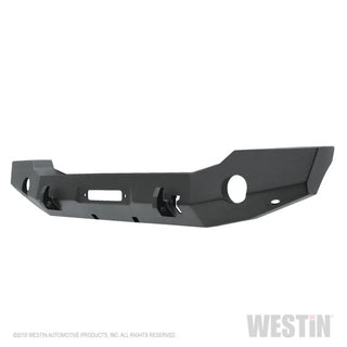 Westin Textured Black Full Width Front Bumper: Jeep Wrangler (18-24) / Gladiator (20-24)