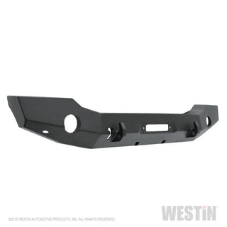 Westin Textured Black Full Width Front Bumper: Jeep Wrangler (18-24) / Gladiator (20-24)