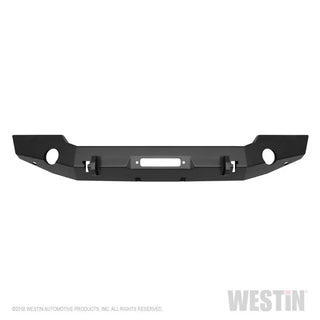 Westin Textured Black Full Width Front Bumper: Jeep Wrangler (18-24) / Gladiator (20-24)