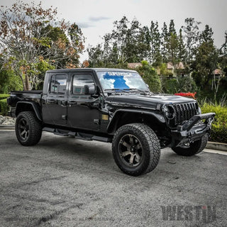 Westin Textured Black HDX Xtreme Nerf Step Bars: Jeep Gladiator (2020-2024)