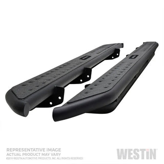 Westin Textured Black Nerf Step Bars: Jeep Gladiator 2020-2024