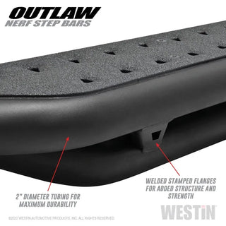 Westin Textured Black Nerf Step Bars: Jeep Gladiator 2020-2024