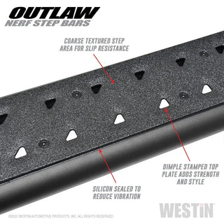 Westin Textured Black Nerf Step Bars: Jeep Gladiator 2020-2024