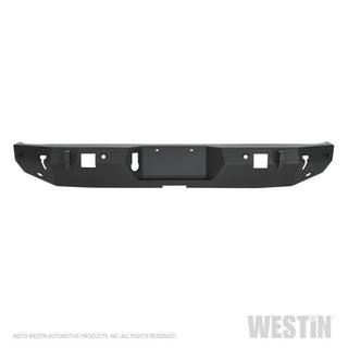 Westin Textured Black Rear Bumper w/ Sensors: Jeep Gladiator (2020-2024)