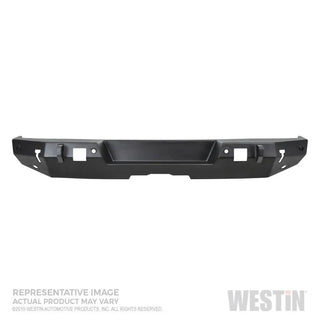 Westin Textured Black Rear Bumper w/ Sensors: Jeep Gladiator (2020-2024)